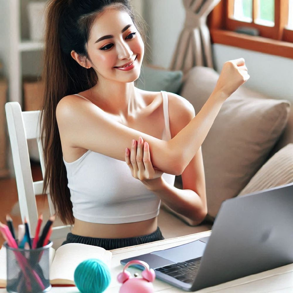 "Loving the softness of your elbows that have been naturally cared for with coconut oil and honey."